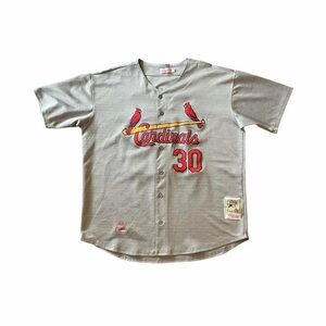Mitchell & Ness Gray Cardinals Cepeda Jersey - Size XXXL